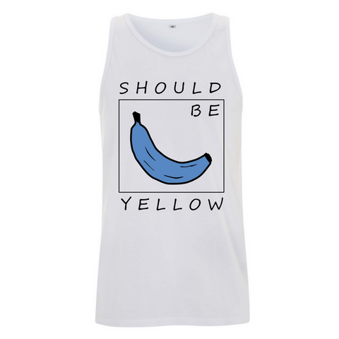 T-Shirt Banane Should Be weiß